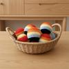Handmade Crochet Footbag Soft for Kids Colorful Knitted Juggling Toys Toss Game