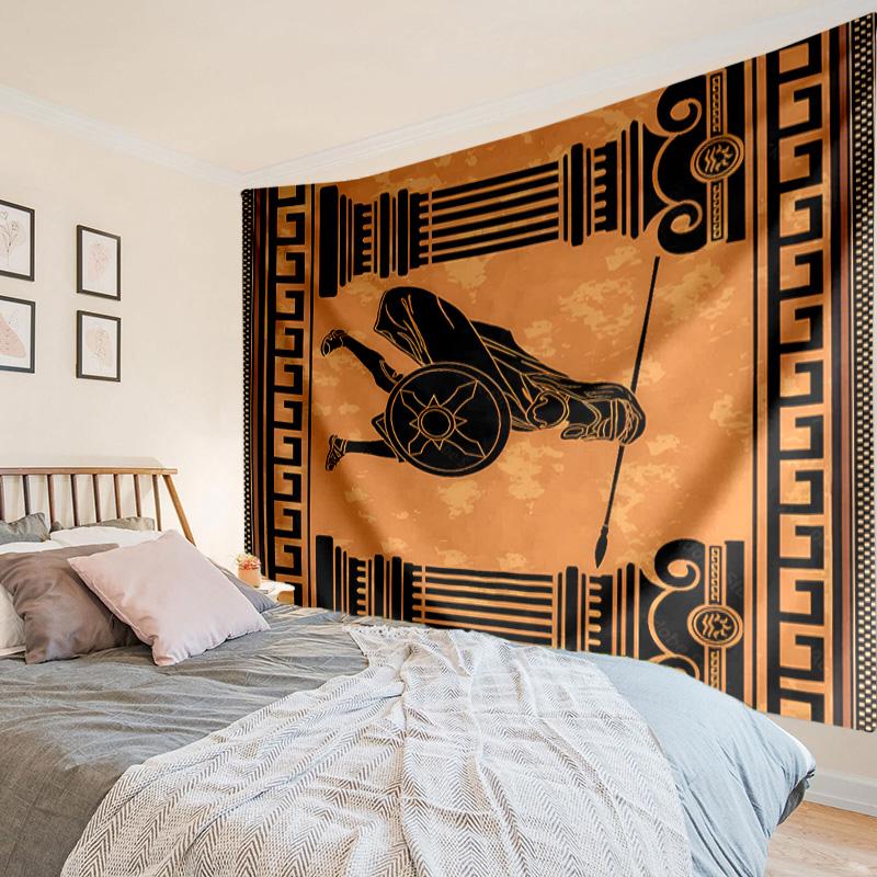 Greek Mythological Scene Tapestry, Unique Design Tapestry, Wall Decor for Bedroom,Livingroom, Playroom,Heartwarming Fan Holiday Gifts