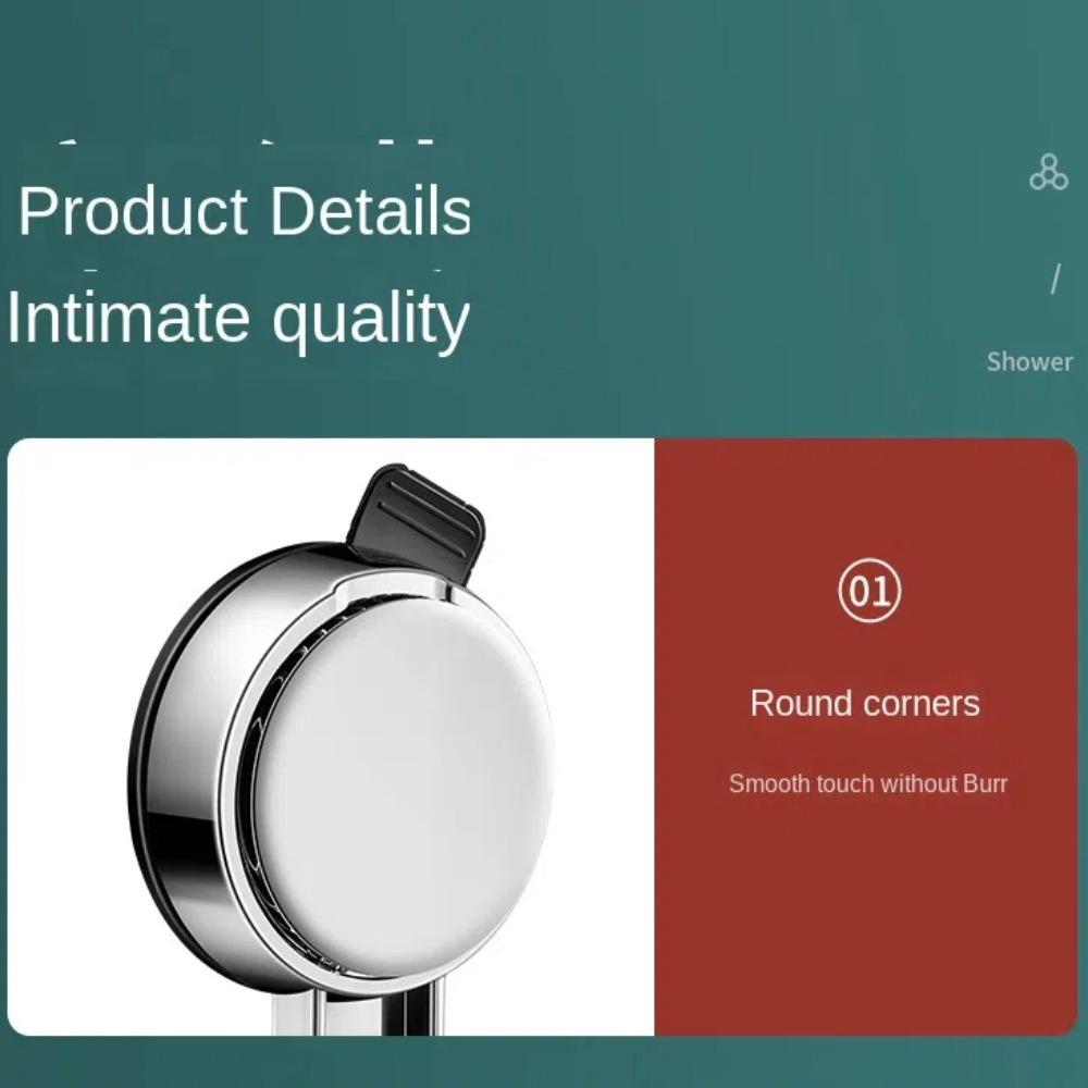 L-shaped Sucker Shower Head Holder Strong Bearing Shower Fixed Base  Bathroom Supplies