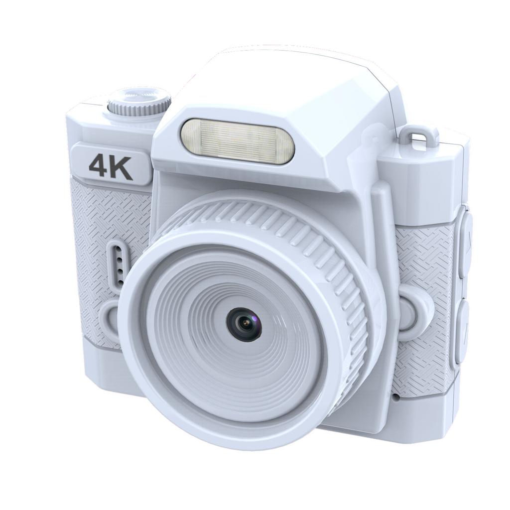 Keychain Digital Camera 64MP 4K Built in 19 Filter Effects 78 degrees  Wide Angle LED Fill Light HD Small Retro Video