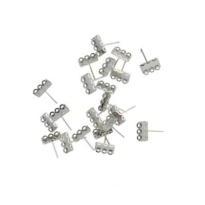 20 ks DIY náušnice kabošon rámeček nastavení náušnice Findings Silver