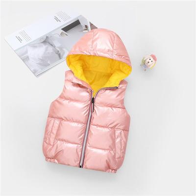 Baby Boys Girls Vest Windproof Waterproof Hooded Child Waist Coat Children Outerwear Winter Coats Warm Cotton Kids Clothes