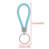 5Pcs/Pack Braided Leather Keychain Colorful Portable Keyring Organizer Leather Lanyard For Car Key Mobile Phone Strap Accessory