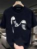 Men's Sneaker Print T-Shirt - Casual Short Sleeve Round Neck Tee With Sneaker Graphics, Breathable & Durable Fabric