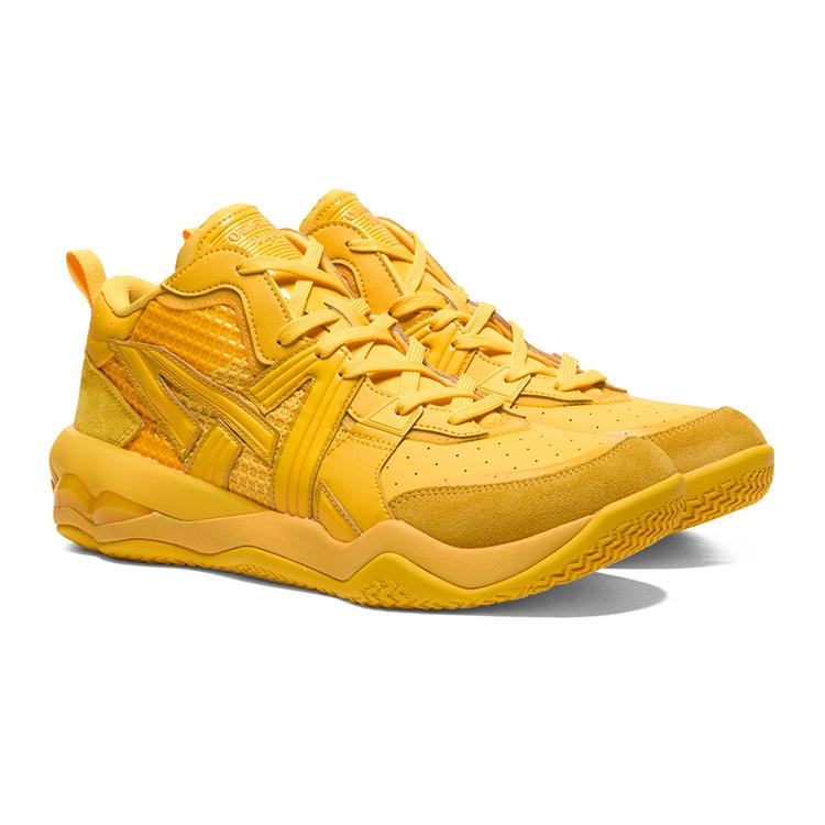 ONITSUKA TIGER Tigcourt Fashion Vielseitige Stoßdämpfende Langlebige Mid-Top Freizeitschuhe Unisex Freizeitschuhe Gelb 1183C477-750