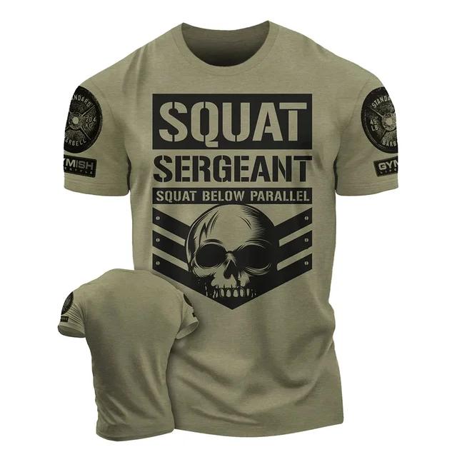 2025 3D Men's Printed Training T-shirt, Fashionable and Fun Fitness Short Sleeved T-shirt, Elastic and Breathable Top