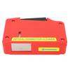 Red Optical Fiber Cleaning Box Compact Lightweight SC FC LC ST Fiber Optic End Connector Cleaner
