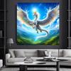 5D DIY Diamond Painting Cute Dragon Full Diamond Mosaic Cartoon Animal Cross Stitch Handicrafts Rhinestones Decor Kids Gift