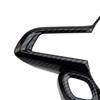 Carbon Fiber Texture ABS Steering Wheel Cover - Automotive Interior Accessory for Vehicles