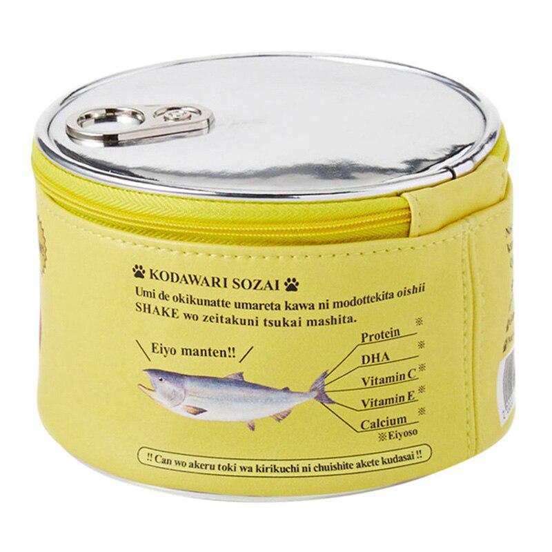 

Вместительная сумка для хранения Креативный узор «Кошка ест рыбу» Консервная косметичка M