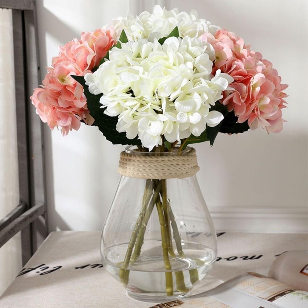 Flowers Arrangement Artificial Hydrangea Long Branches Fake Peony Fake Flower Wedding Decor