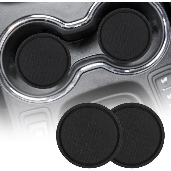 Center Console Cup Holder Replacement Pad Black Compatible With Ford F250 F350 F450 1999-2010 Center Console Cup Holder Armrest