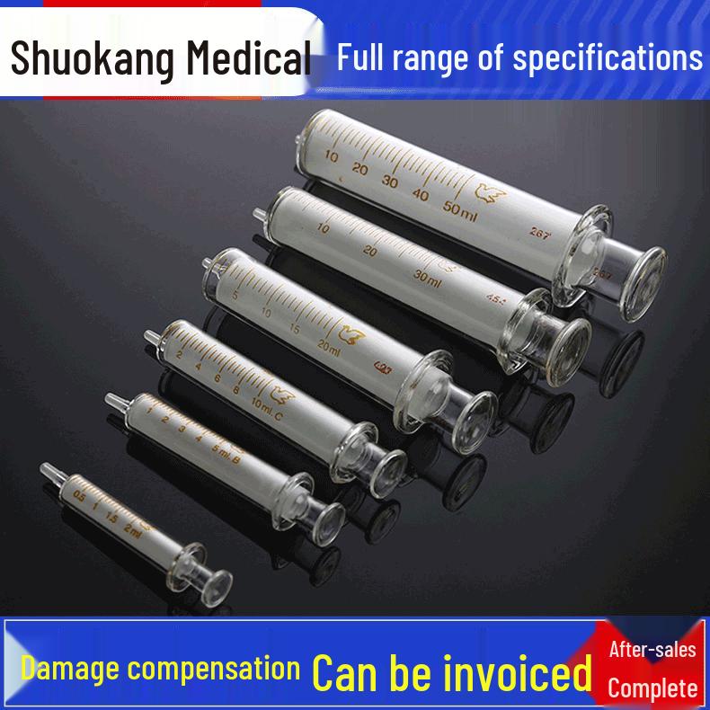 

Thickened Glass Dispensing Syringe - Available in 5ML, 10ML, 20ML, 30ML, 50ML Sizes. 1ml