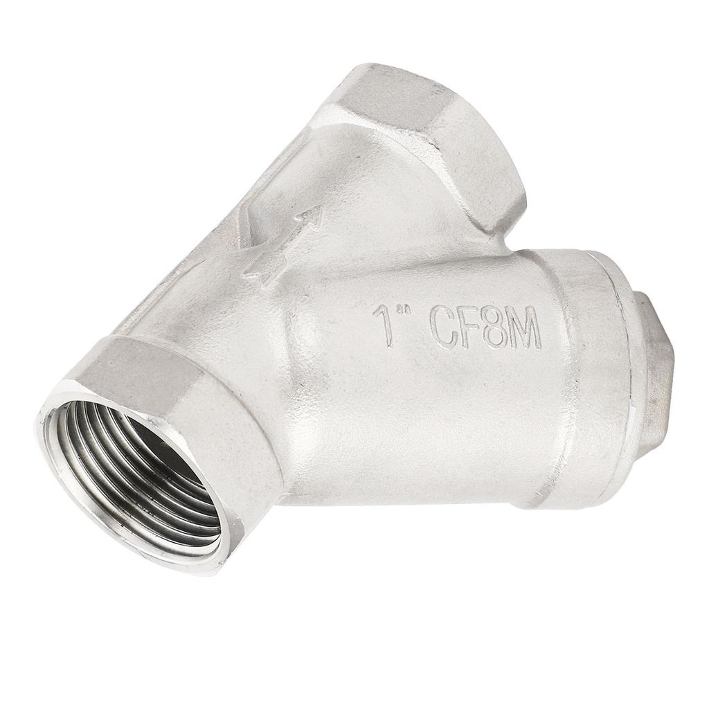 Y Type Strainer 1 Inch DN25 Female Thread 304 Stainless Steel Y Shaped Strainer for Water Oil Gas