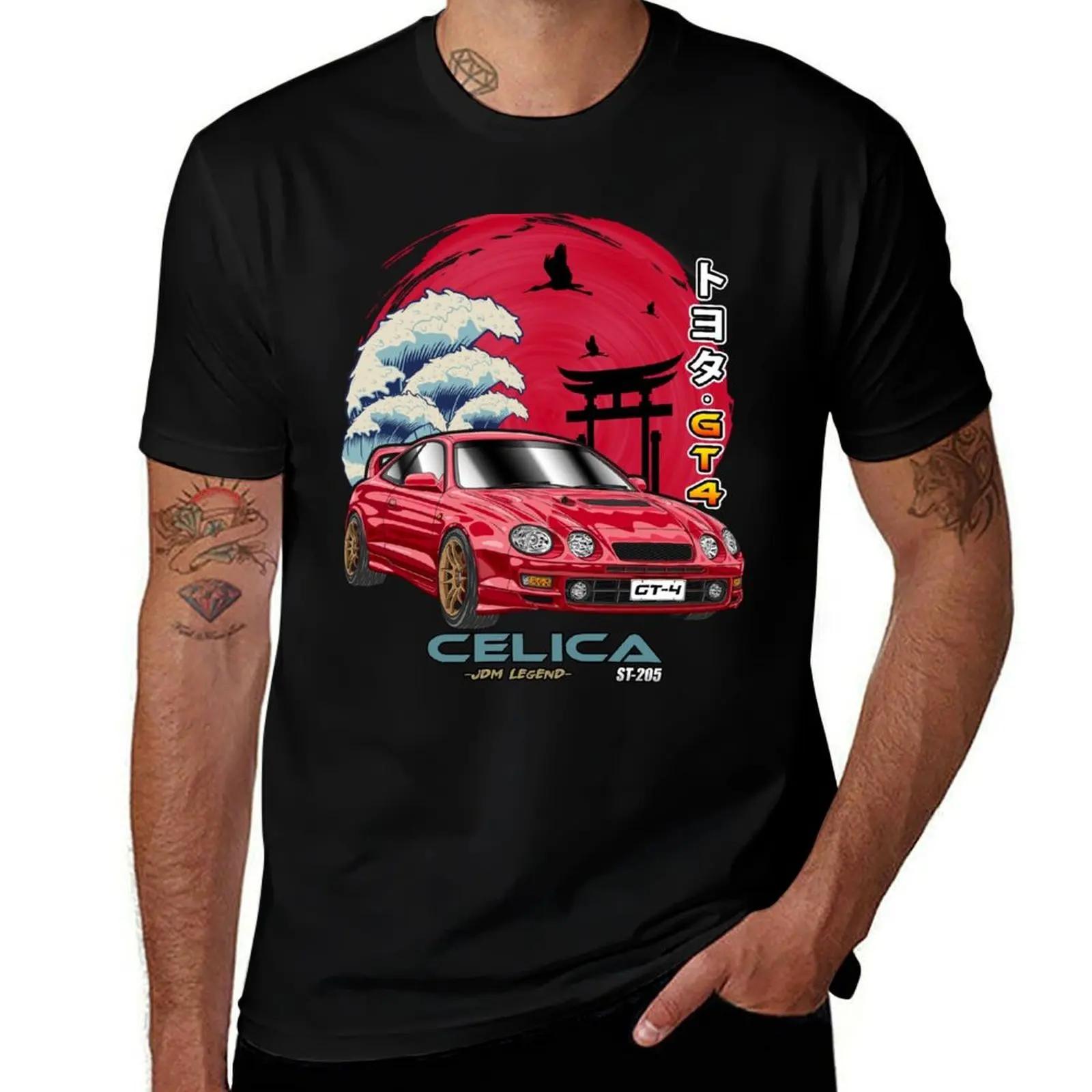 

Red Celica GT-4 ST205 Japanese Sun Rising T-Shirt Man T Shirt Luxury T Shirts for Man Graphic Vintage T-Shirt 4XL