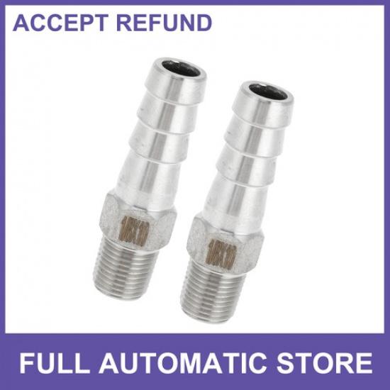 

Stainless Steel Barb Fittings, 2564 Barb 18 BSPT Male Barb Connector, 2Pcs