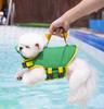 Haustier Hund Schwimmweste Sommer Badebekleidung Cartoon Dinosaurier Schwimmweste für Kleine Mittlere Hunde mit Leinenring