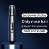 USB Rechargeable Electric Nose Hair Trimmer with LED Display-Painless Facial Hair Removal Device Type-C Charging