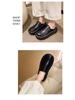 2024 Spring/Summer Women's Retro Pointed-Toe Platform Mules - Versatile, Thick-Sole Half Slippers