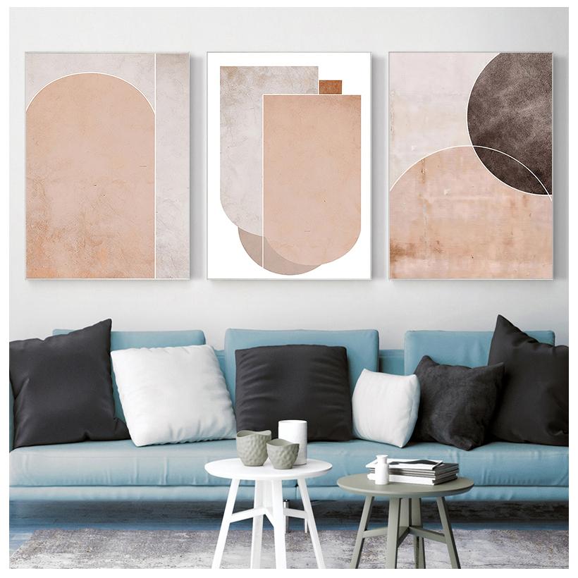 

Геометрический холст плакат стены книги по искусству эстамп живопись украшение гостиной живопись минималистский север 21cm×30cm NoFrame