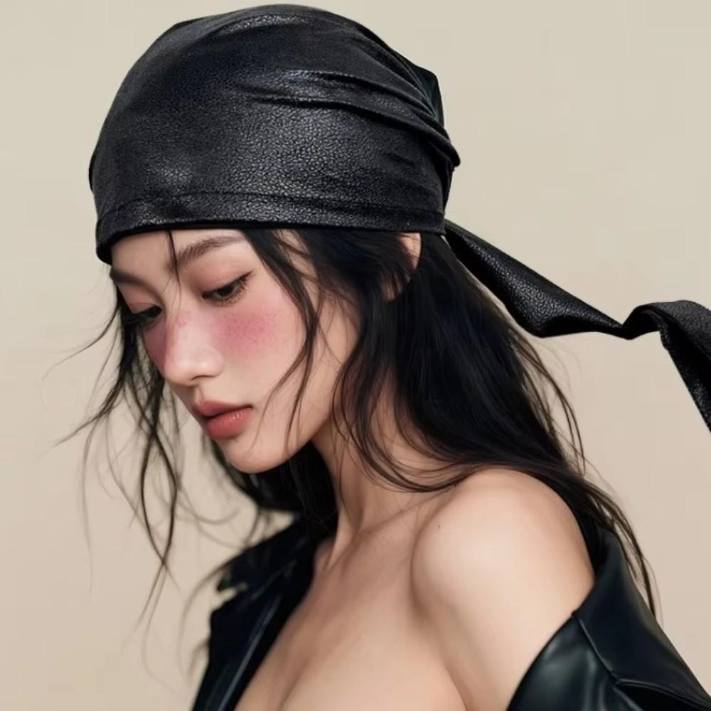 Polyester Hip-Hop Head Scarf Hand Washable High Street Square Scarf Y2K Headscarf Hat  Concerts