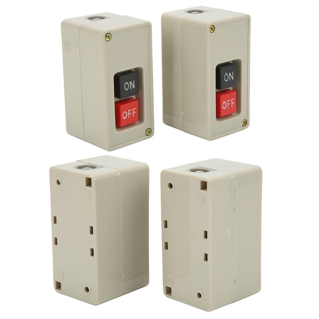 10pcs 3 Phase Motor Switch 2 Position Self Reset Power Press Button Switch for Distribution Boxes