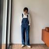 Japanese Vintage Air Girl Loose Straight-Leg Workwear Overalls - 2025 Trend Jeans