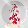 4pcs/set Red Artificial Flower Silk Plum Blossom Branch Faxu Flower Bouquets for Table Wedding Bouquet Home Decor