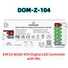 DOMRAEM ESP32 4 Output WLED Controller 16A Fuse & Level Shifter Sound Sync Compatible with WS281x Digital RGB IC LED Strip Light