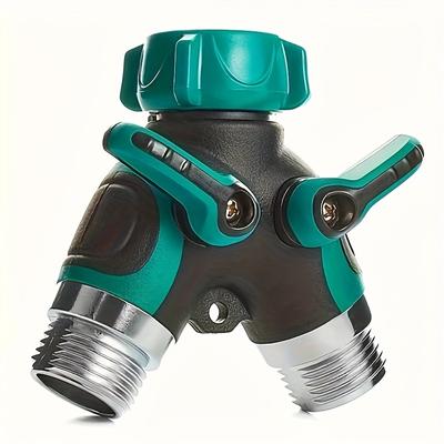 1 Stück, neuer Zweiwege-Abzweigverbinder für Bewässerungsschläuche, 3/4 Zoll, Gartenleitungswasserzweig, Tropfbewässerungsadapter für die Gartenbewässerung im Freien