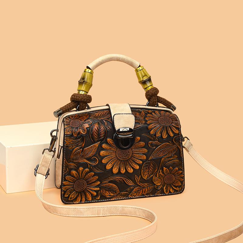 Borse a Mano Artigianali Vintage Goffrate per Donna Pelle PU di Alta Qualità Borse a Spalla Crossbody da Donna Borse Tote da Pendolarismo