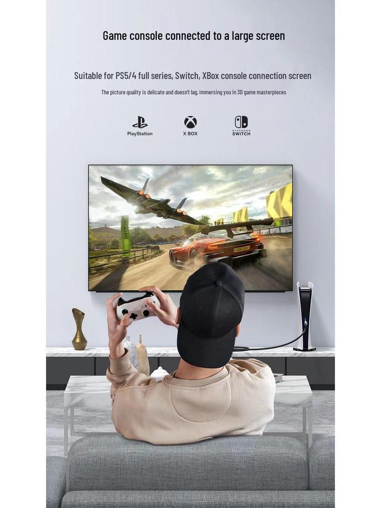 8K HDMI Cable for TV, Computer, Monitor, Projector, Set-Top Box & 4K Devices