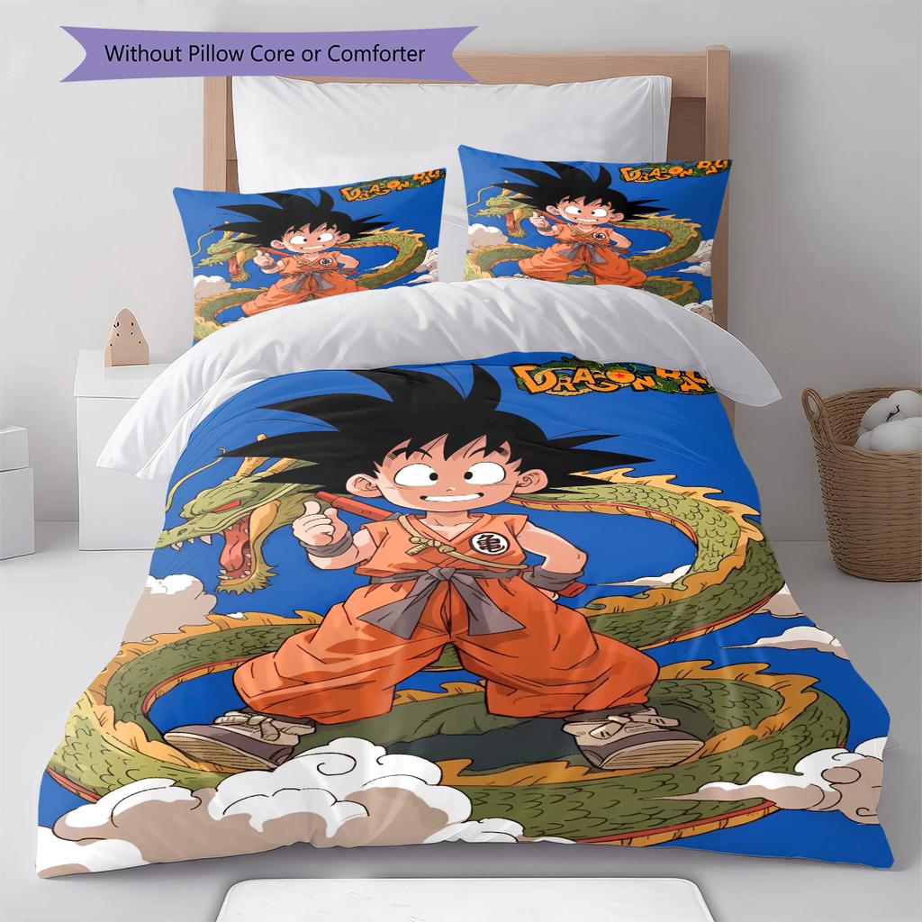 Set Copripiumino Trapuntato con Fantasia Cartone Animato Federa Decorazione per la Casa Regalo di Compleanno (1 * copripiumino + 2 * federa, senza nucleo)