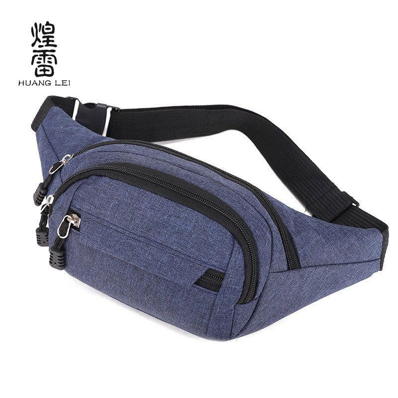 New Fanny Pack, Men's and Women's Oblique Span Chest Bag, Multi-layer Wear-resistant Outdoor Sports Running Fitness Multi-functional Mobile Phone Bag