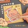 30 Sheets/Pack Ins N Times Posted Cute Memo Pad Capybara Special-shaped Sticky Note  School Supplies