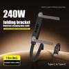 240W Super Fast Charging Cable with Foldable Stand, Compatible with Huawei Xiaomi iPhone 15/17, Nylon Braided Durable Charger Cord