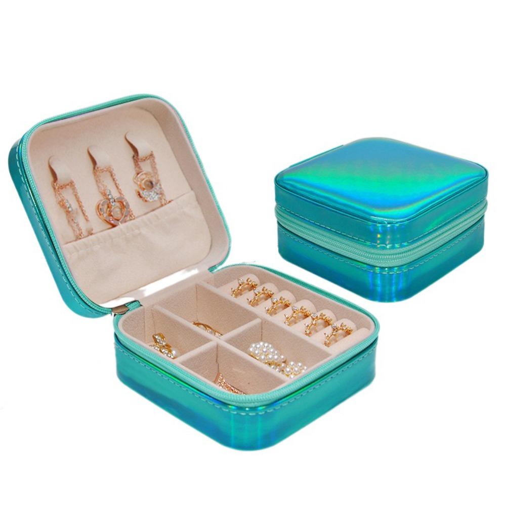 PU Leather Earrings Storage Case Large Capacity Mini Jewelry Display Box  Travel