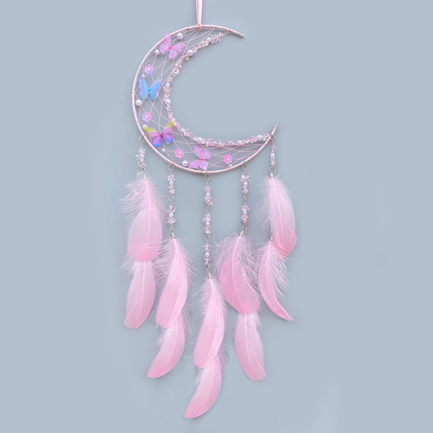 

Украшение для дома Скандинавский ветер Перо Колокольчик ветра Ловец снов Домашний декор Подвесной Подвесное украшение Изделия ручной работы Фея Луна Рю Бабочка