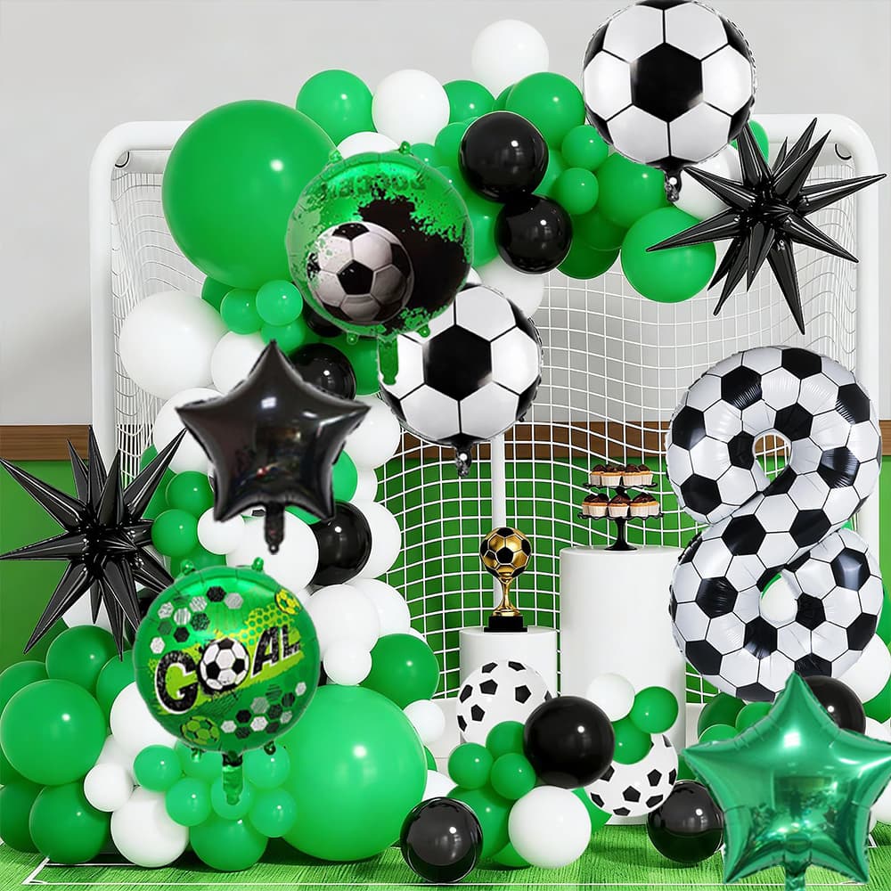 Football Digital Balloon Party Decoration Balloon Football Printed Digital Balloon 0-9 for Football Theme Birthday Party Balloon