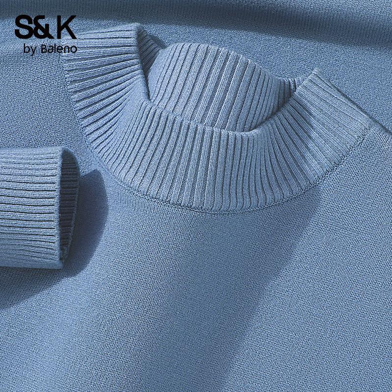 Baleno S&K Men's Half-High Collar Knit Sweater