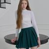 PLAYBOO Inverted Pleat Skirt W Inner Pants Deep Green