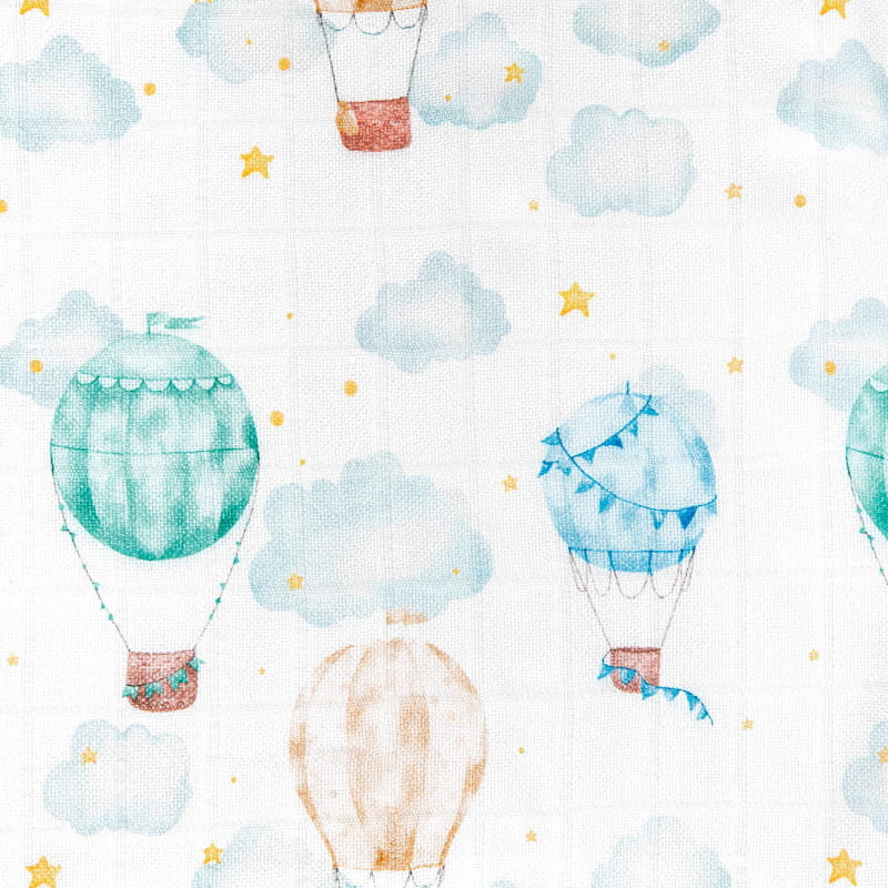 Pieluszka Bambusowa 30X30 Balony, Bocioland
