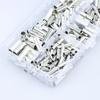 Glvaner Bare Crimp Sleeves Bare Crimp Terminals Ferrules 2 200 Piece Kit Silver Copper Crimp Climb Terminal B-Type Non-Insulated BN1.25 5.5