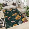 Japanese Luxury Koi Fish Flowers Pattern Living Room Anti Slip Area Carpet Bathroom Mat Doormat Bedroom Outdoor Mat Home Decor