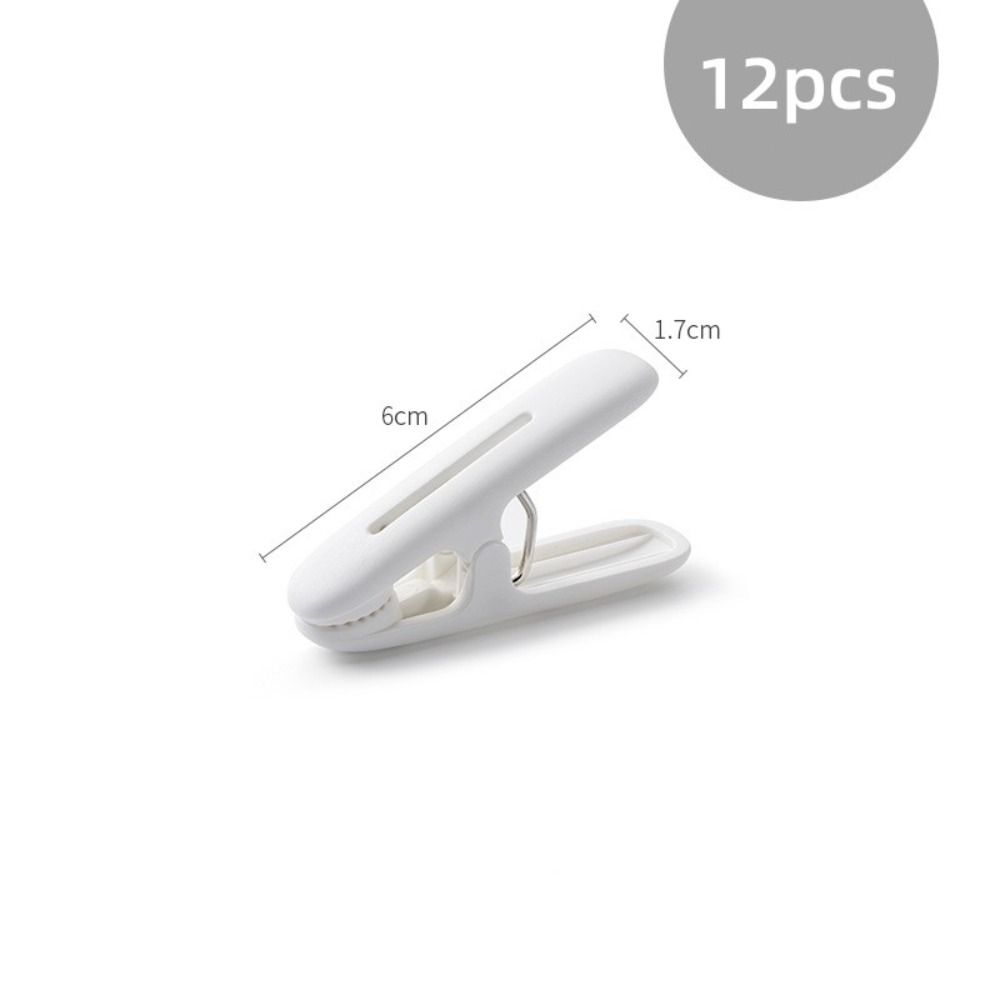 12 pezzi Molletta per vestiti in plastica con corda Porta abiti Molletta asciugatura multifunzionale Casa