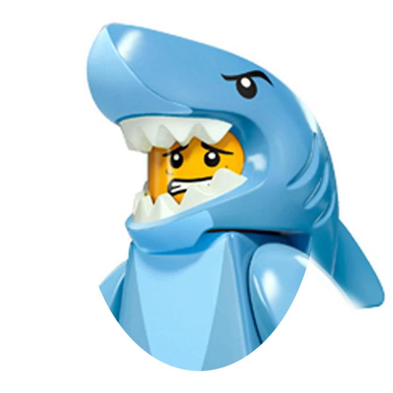 PG8141 Anime Cartoon Doll Building Blocks Kawaii Banana Man Shark Educational Toys Children's Home Gift Constructor Adventure