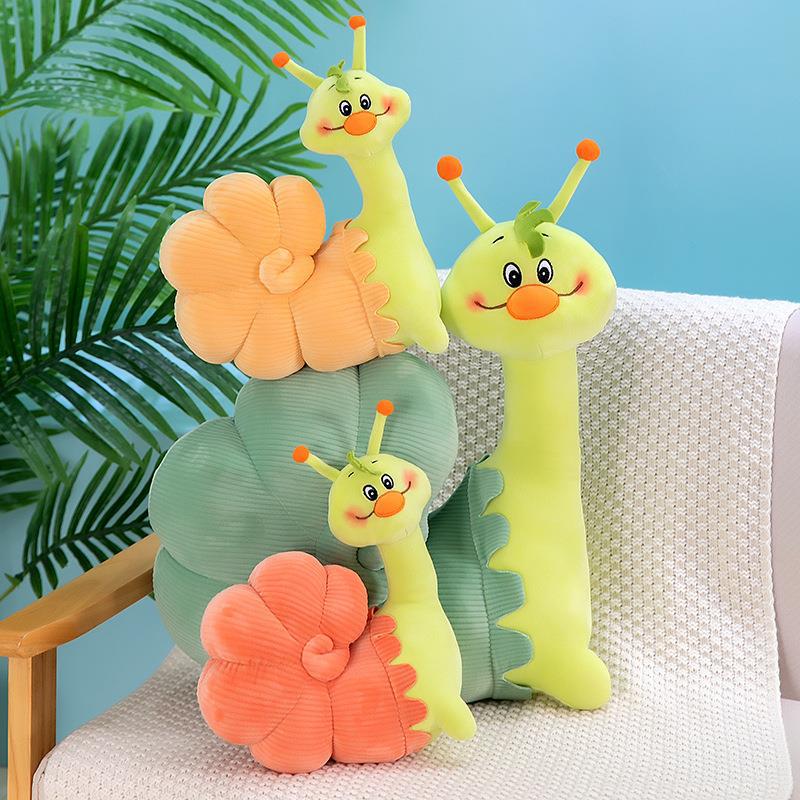 Cute snail snail doll plush toy girl bed sleeping doll cute home decoration