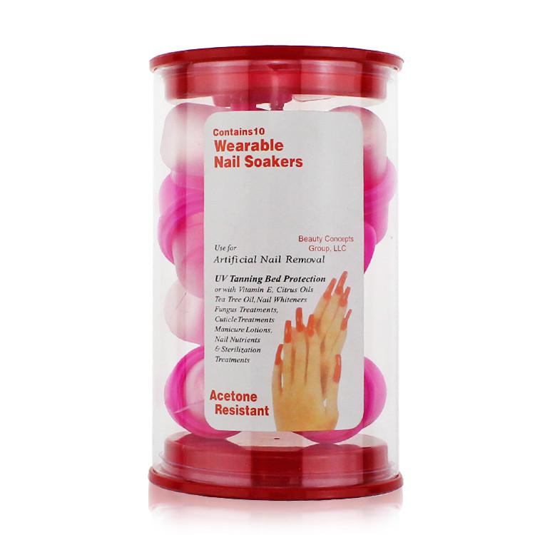 10-Piece Silicone Nail Polish Remover Caps for Gel Nails