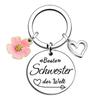 Mothers Day Gift Stainless Steel Keychain Pendant Gift Stainless Steel Keychain for Mothers Day and Fathers Day Backpack Bag Pendant