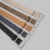 Korean-Style Faux Leather Belt with Square Buckle - Versatile, Retro Student Fashion